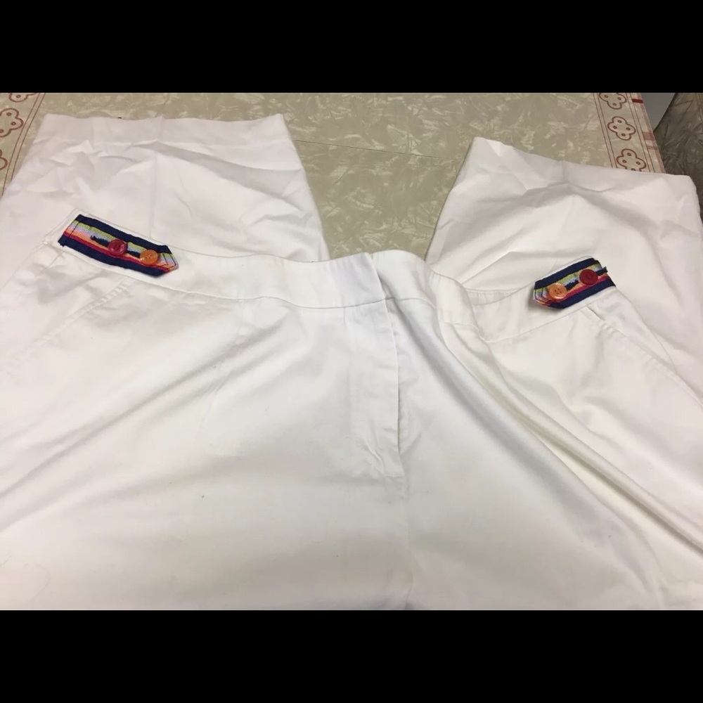 Talbots Woman’s size 22 White Crop stretch pants